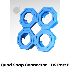Mounting System Quad Offset Snap Part A and Part B