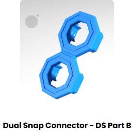 Mounting System Dual Offset Snap Part A and Part B