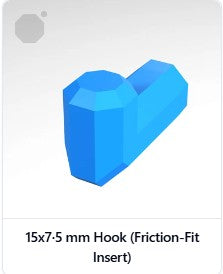 Multiboard Friction-Fit Hooks